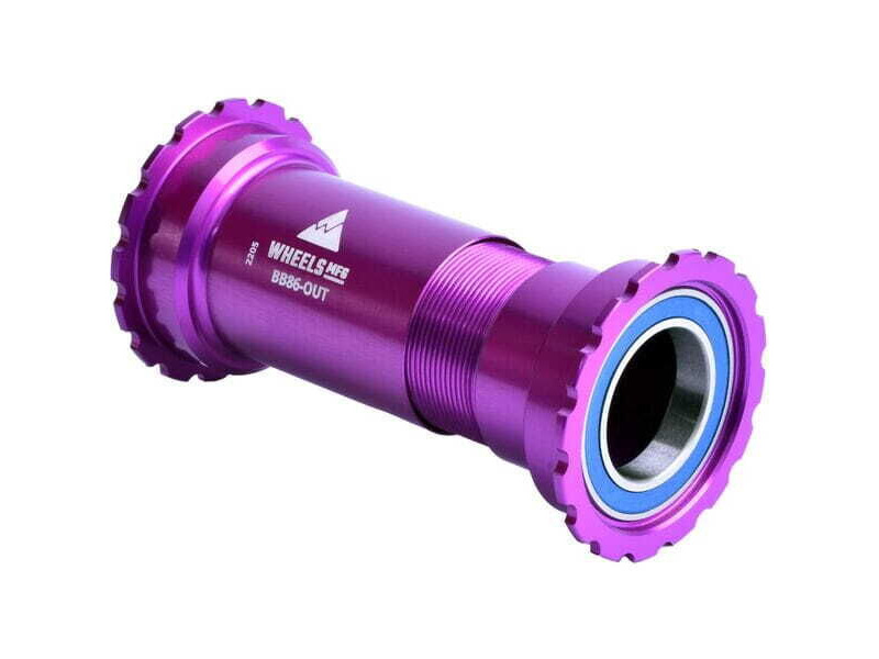 WHEELS MANUFACTURING BB86/92 Threaded ABEC-3 Bearings 24mm - Purple click to zoom image