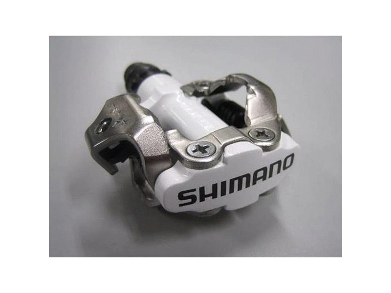 SHIMANO M520 MTB SPD pedals - two sided mechanism, white click to zoom image