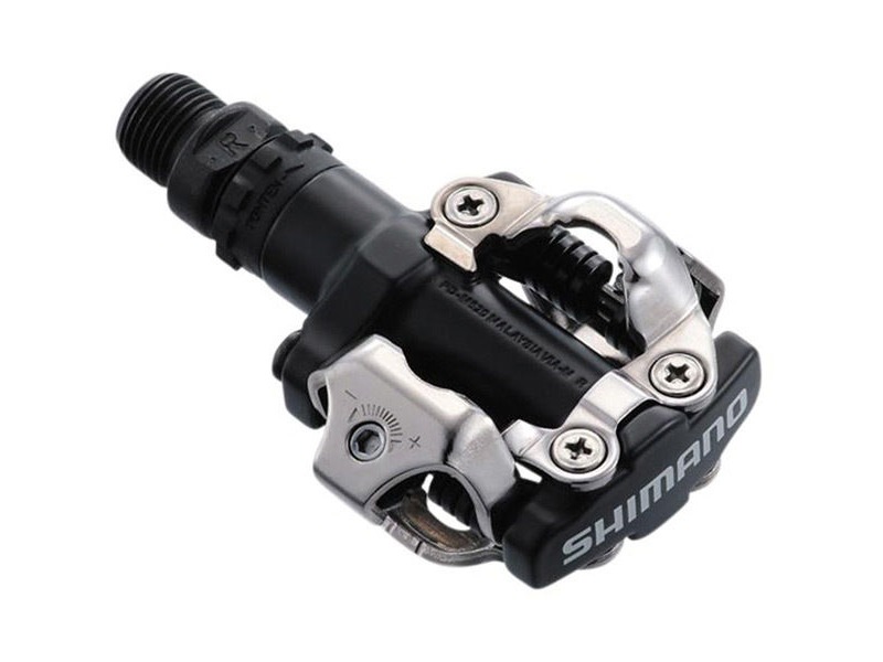 SHIMANO PD-M520 MTB SPD pedals - two sided mechanism, black click to zoom image