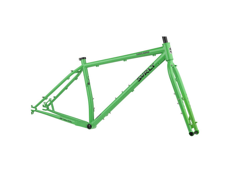 SURLY Karate Monkey Frameset 29er Wheel, Butted 4130 Cr-Mo inc Cr-Mo Fork. 145 Dropouts High Fiber Green click to zoom image